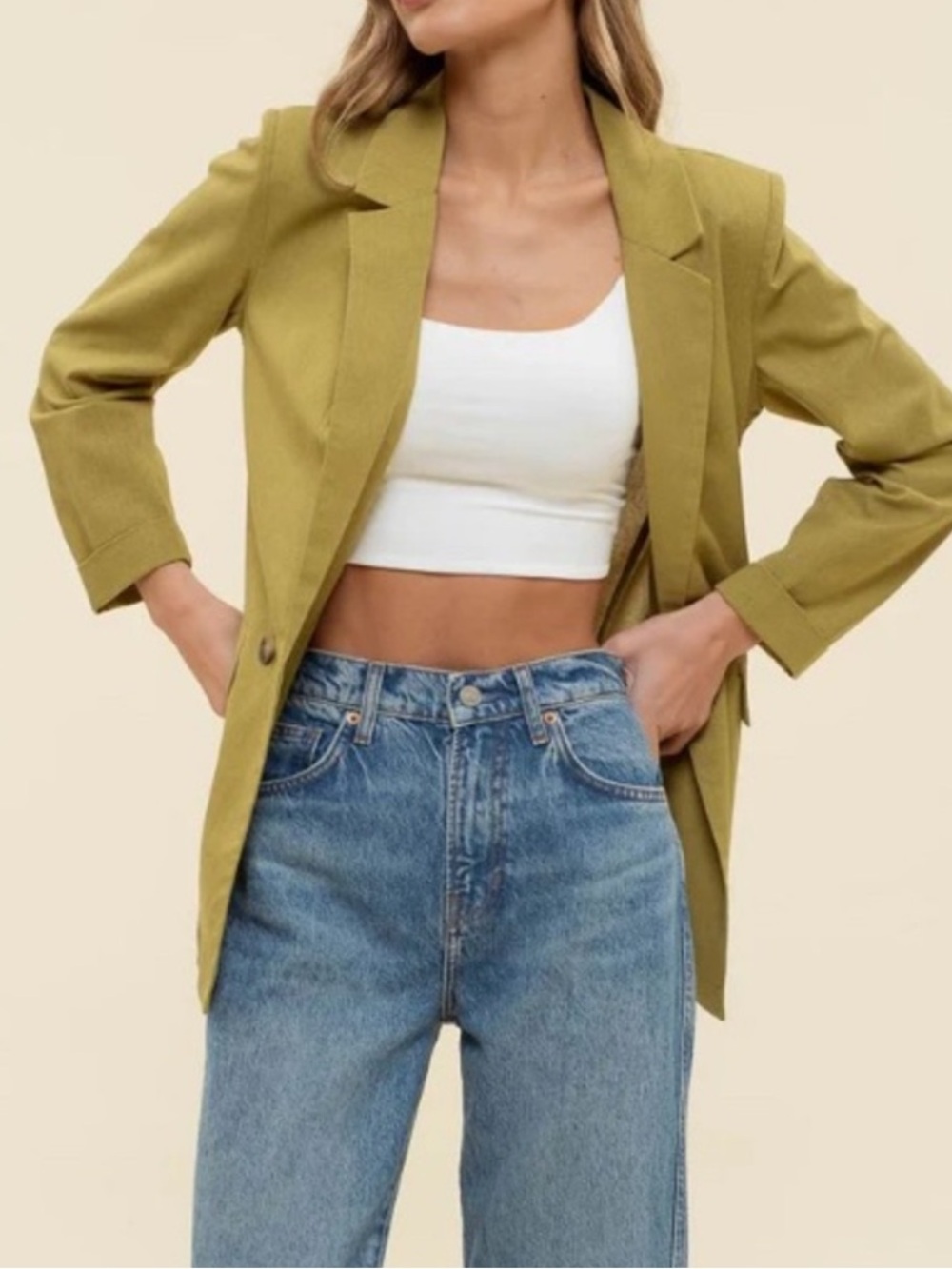 Olive Green Women's Blazer